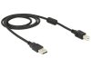 Delock USB 2.0 AM-BM nyomtató kábel 1m zajszűrős (83566)