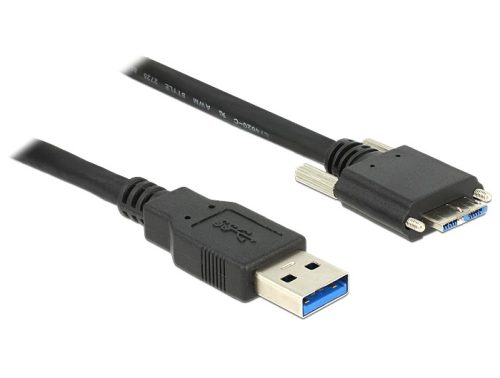 Delock micro USB 3.0 csavarokkal ellátott kábel 1m (83597)