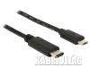 Delock USB C 3.1 apa - USB-B micro 2.0 apa, kábel, 1m (83602)