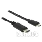   Delock USB C 3.1 apa - USB-B micro 2.0 apa, kábel, 1m (83602)