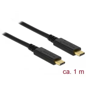 Delock USB 3.1 Gen 2 (10Gbps) Type C - Type C kábel 1m (83661)