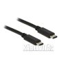 Delock USB-C 3.1 kábel 0.5m, fekete (83672)