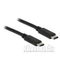 Delock USB-C 3.1 kábel 0.5m, fekete (83672)