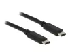 Delock USB C v2.0 kábel 1m, fekete (83673)