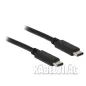Delock USB C v2.0 kábel 1m, fekete (83673)