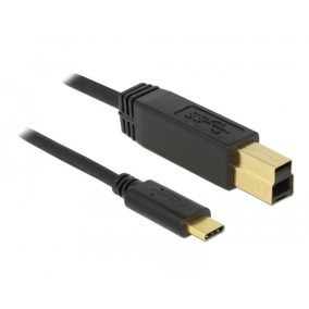 Delock USB C 3.1 Gen 2 - USB-B 3.1 Gen 2 kábel 1 m (83675)