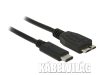 Delock USB 3.1 Gen 2 USB-C apa - USB-B micro 3.0 apa, kábel, 0.5m (83676)