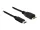 Delock USB 3.1 Gen 2 USB-C apa - USB-B micro 3.0 apa, kábel, 1m (83677)