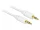 Delock Stereo jack kábel 3.5 mm 3 tűs 0.5m, fehér (83743)