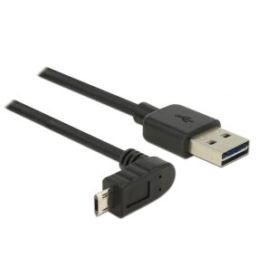 Delock EASY micro USB kábel 90/270 fokos 0.5m (83849)