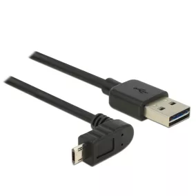 Delock EASY Micro USB kábel 90/270 fokos 0.5m (83849)