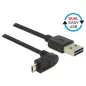 Delock EASY Micro USB kábel 90/270 fokos 0.5m (83849)