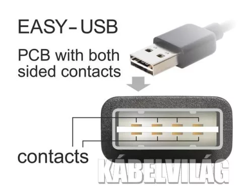 Delock Easy USB micro kábel 2m (83850)