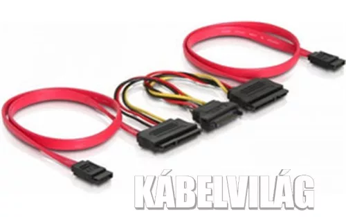 Delock SATA All-in-One cable for 2x HDD (84239)