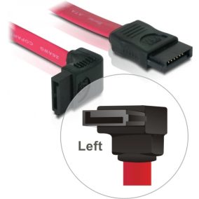   Delock SATA cable 30cm left/straight (balra fordított csatlakozó) (84249)