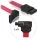 Delock SATA cable 30cm left/straight (balra fordított csatlakozó) (84249)