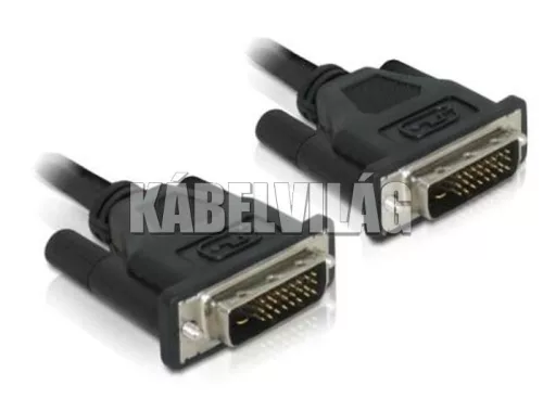 Delock DVI-D dual link 24+1 kábel 0.5m (84369)