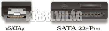 Delock eSATA - SATA átalakító kábel 0.5m (84396)
