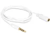 Delock Jack 3.5 mm 4 pin hosszabbító kábel 1m fehér (84480)