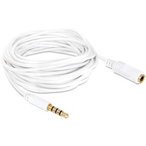   Delock audio sztereo Jack 3.5 mm apa / anya IPhone 4 pin kábel, 5m (84484)