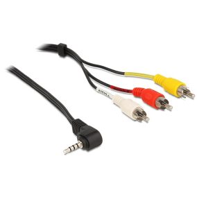 Delock AV jack 3.5mm - 3x RCA kábel 1.5m (84504)