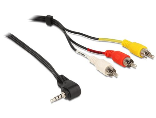 Delock AV jack 3.5mm - 3x RCA kábel 1.5m (84504)