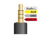 Delock AV jack 3.5mm - 3x RCA kábel 1.5m (84504)