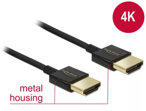 Delock HDMI 2.0 Premium 4K kábel, 3m (84774)
