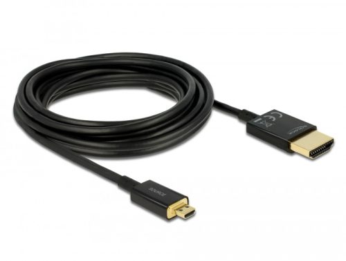 Delock Premium micro HDMI 2.0 4K UltraHD kábel, 1m (84781)