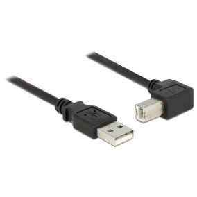 Delock USB 2.0 nyomtató kábel 90 fok, 0.5m (84809