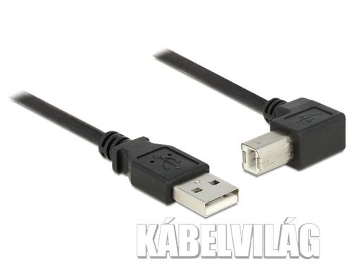 Delock USB 2.0 nyomtató kábel 90 fok, 1.5m (84810)
