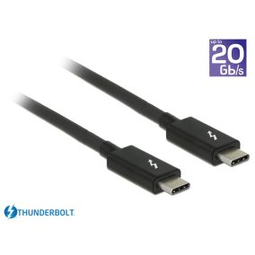 	 Delock Thunderbolt 20Gb/s 5A USB-C kábel 1m (84845)