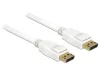 Delock Displayport 1.2 4K kábel 1m fehér (84876)