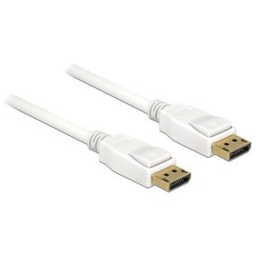 Delock Displayport 1.2 4K kábel 1m fehér (84876)