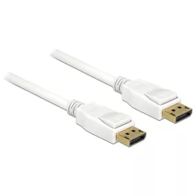 Delock Displayport 1.2 4K kábel 1m fehér (84876)
