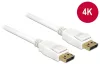 Delock Displayport 1.2 4K kábel 5m fehér (84879)
