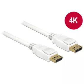 Delock Displayport 1.2 4K kábel 5m fehér (84879)