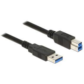 Delock USB 3.0 AM-BM 5m kábel fekete (85070)