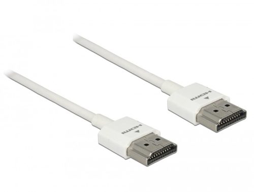 Delock HDMI 2.0 Premium 4K kábel, 1m fehér (85122)