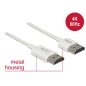 Delock HDMI 2.0 Premium 4K kábel, 3m fehér (85138)