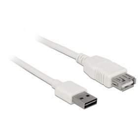 Delock Easy USB hosszabbító kábel 2m fehér (85200)