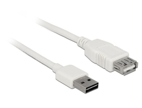 Delock Easy USB hosszabbító kábel 2m fehér (85200)