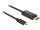 Delock USB C - Displayport kábel 4K 60HZ 1m (85255)