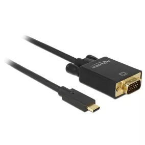 Delock USB C - VGA kábel 1m (85261)
