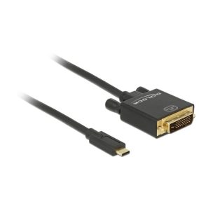 Delock USB C - DVI-D 24+1 kábel 4K 30HZ 1m (85320)