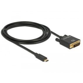 Delock USB C - DVI-D 24+1 kábel 4K 30HZ 2m (85321)