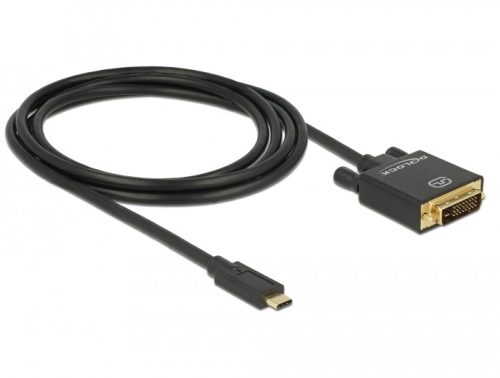 Delock USB-C - DVI-D 24+1 kábel 4K 30HZ 2m (85321)