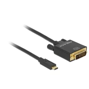 Delock USB C - DVI-D 24+1 kábel 4K 30HZ 3m (85322)