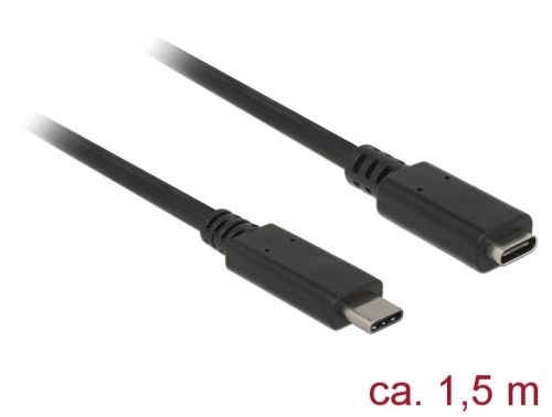 Delock USB Type-C hosszabbító kábel 1.5m (85534)