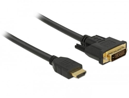 Delock HDMI - DVI 24+1 kétirányú kábel 3m (85655)